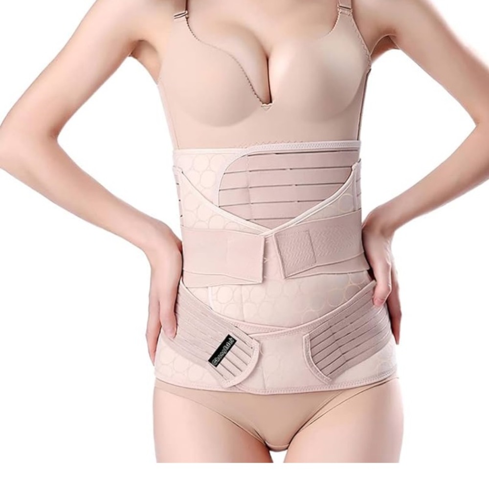 Women's Beige postpartum Waist Trainer Corset
